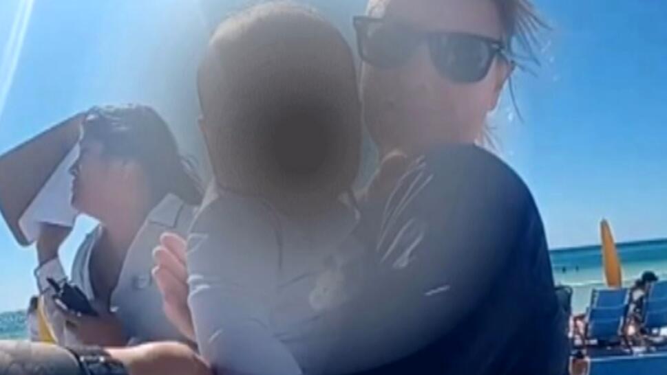 Infant Left On Beach 