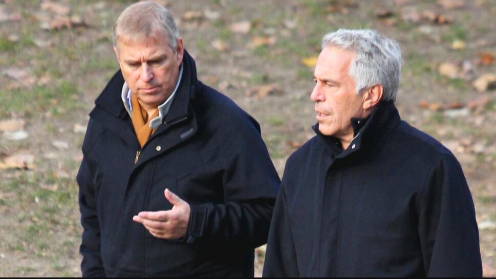 Photograph of Prince Andrew with Jeffrey Epstein