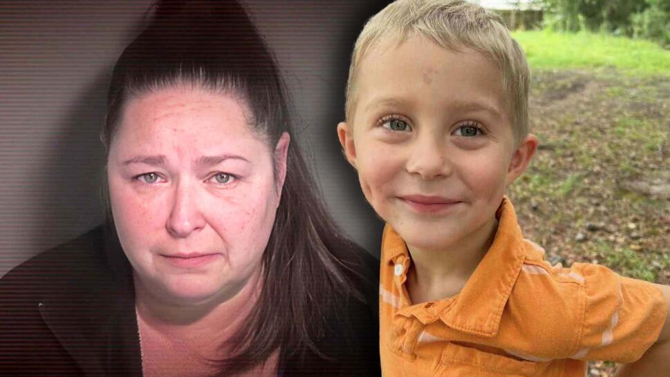 Kristen Anders mugshot / 5-year-old Carson Combs