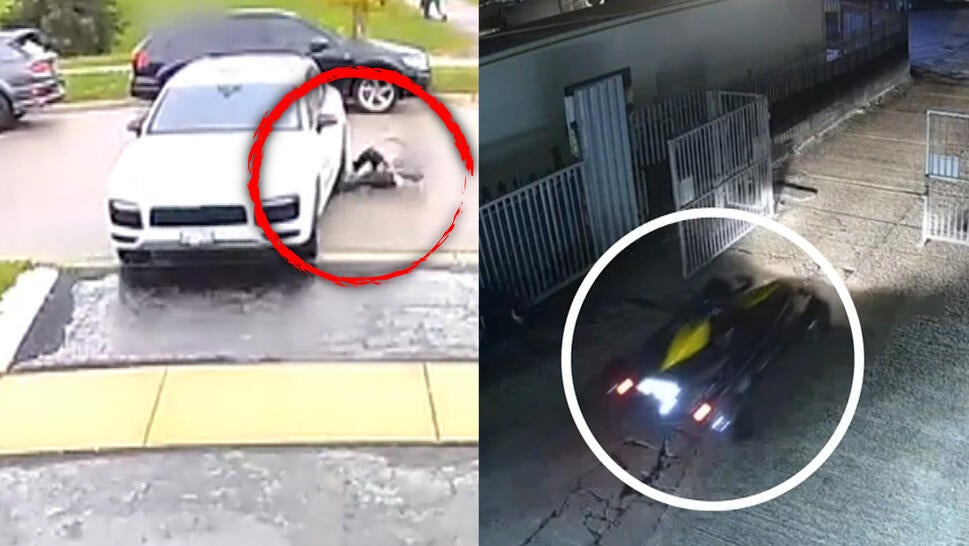 Man hit by stolen car, rare car being stolen