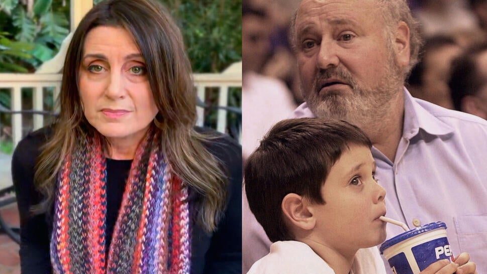 Yoga instructor Alanna Zabel, Rob Reiner with son Nick as a child