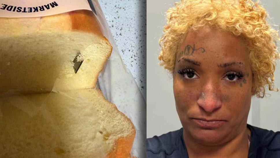 Razor blade in loaf of bread, Camille Benson mugshot