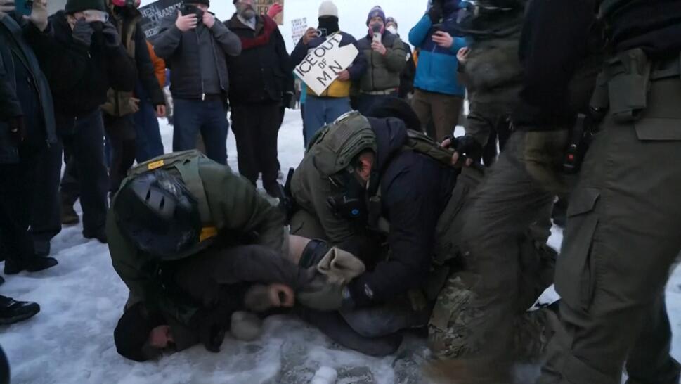 Protests After Woman Killed By ICE Agent