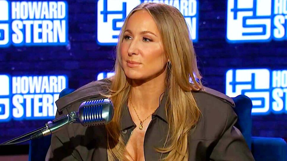 Nikki Glaser being interviewed for Howard Stern