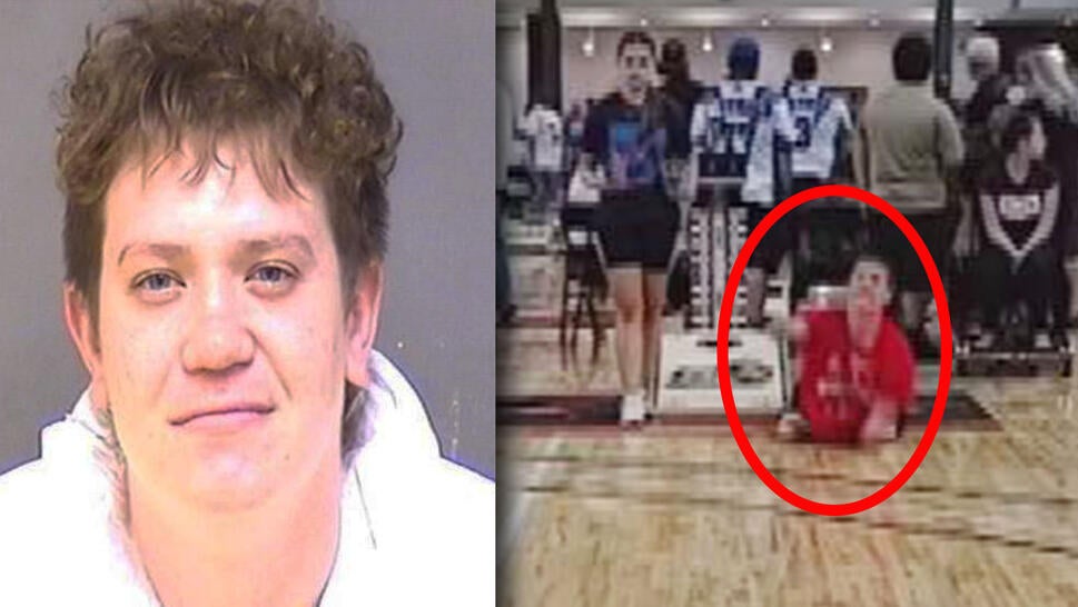 Dayton Webber mugshot / Dayton Webber throwing a bag during a cornhole competition