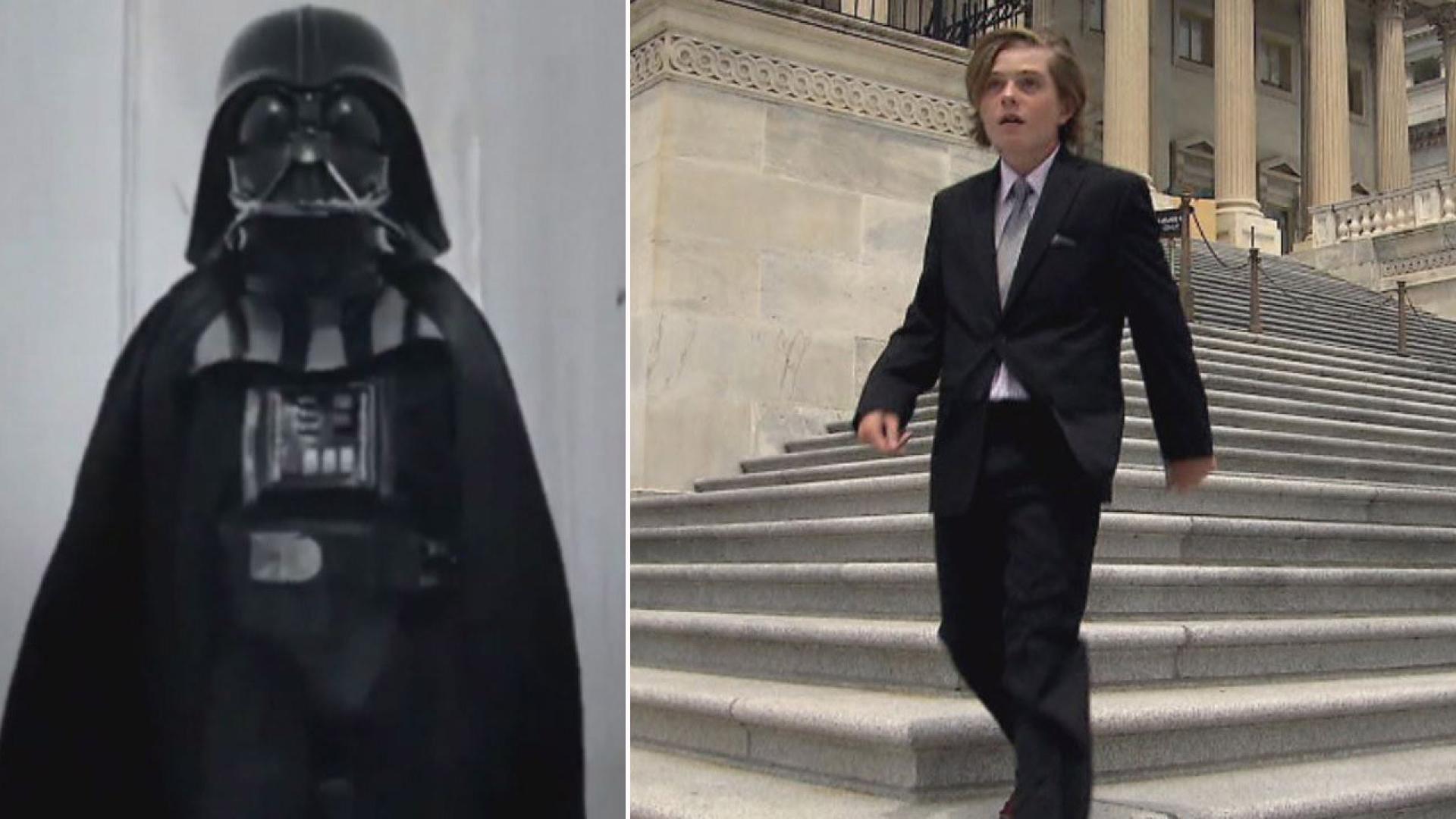 Darth Vader Kid Heads To Congress To Lobby On Behalf Of Sick Children Inside Edition Darth vader #8, home sick pilots #1, department of truth #3, sweet tooth #2, decorum #6, lucifer #19важно: