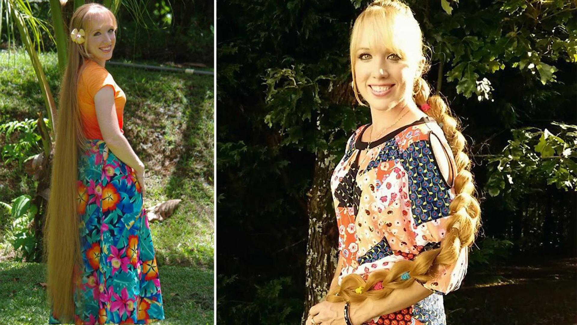 Is This Woman With Ankle Length Blonde Hair The Real Life Rapunzel