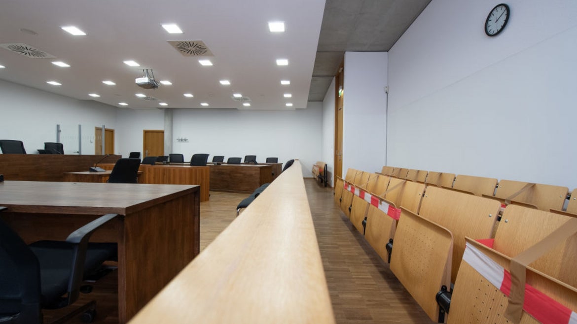 Empty court room