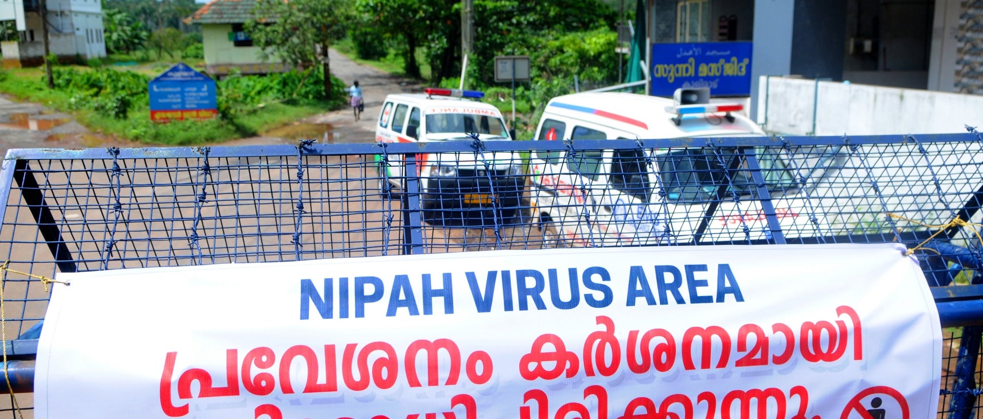 Health officials sealed off an area in Kerala in order to isolate people who have potentially been exposed to Nipah.