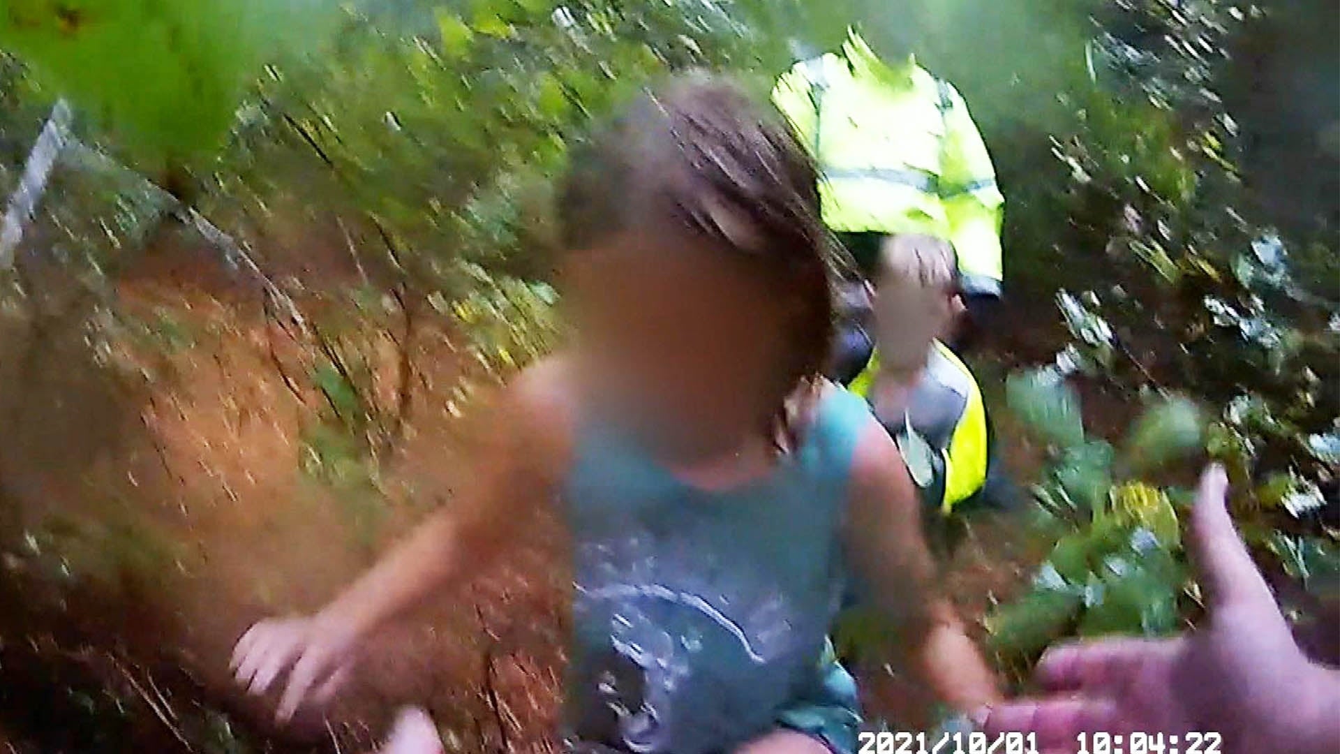 ‘I got em’: Moment Texas police rescue children lost in the woods