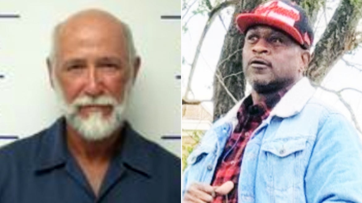 Dan Triplett, a white Oklahoman pictured on the left, is arrested in the first-degree murder of Brent Mack, his Black employee, pictured on the right.