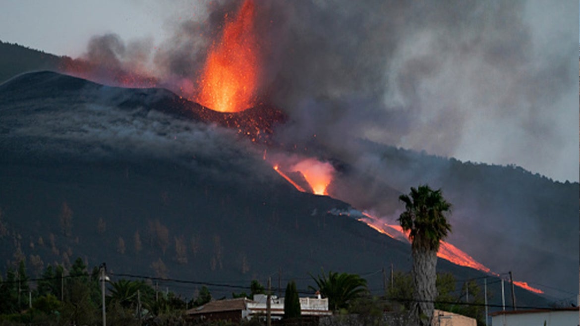 Cumbre Viejo Volcano continues to erupt on Spain's La Palma Island.