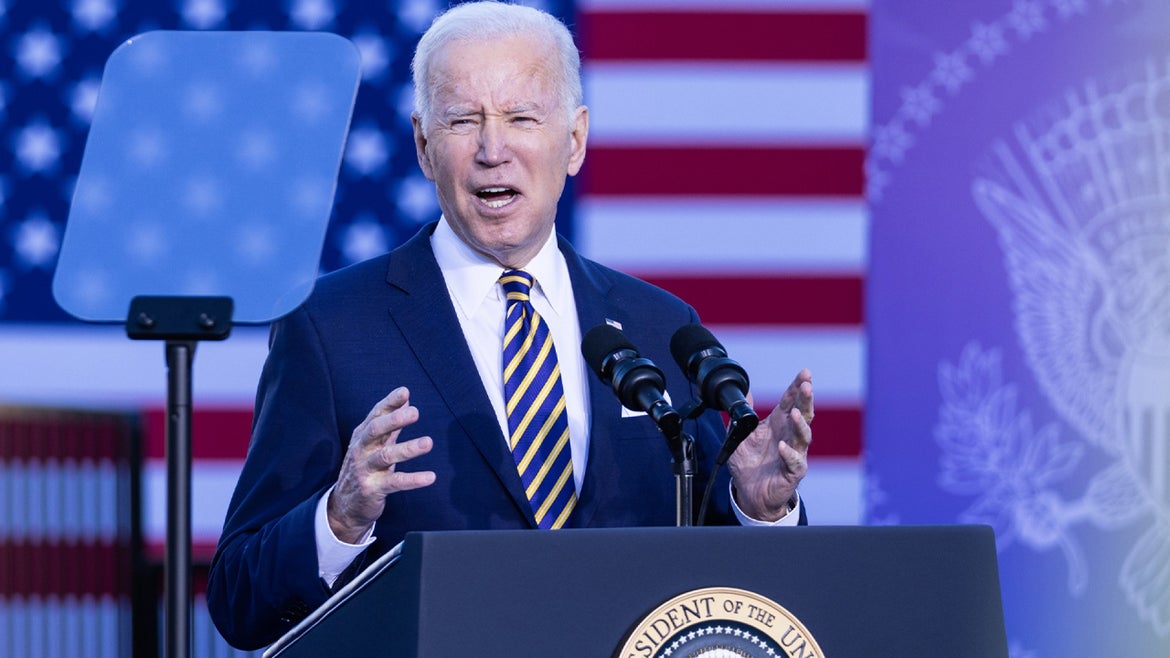 President Joe Biden makes an impassioned speech about voters laws and possible changes to the filibuster in Georgia.