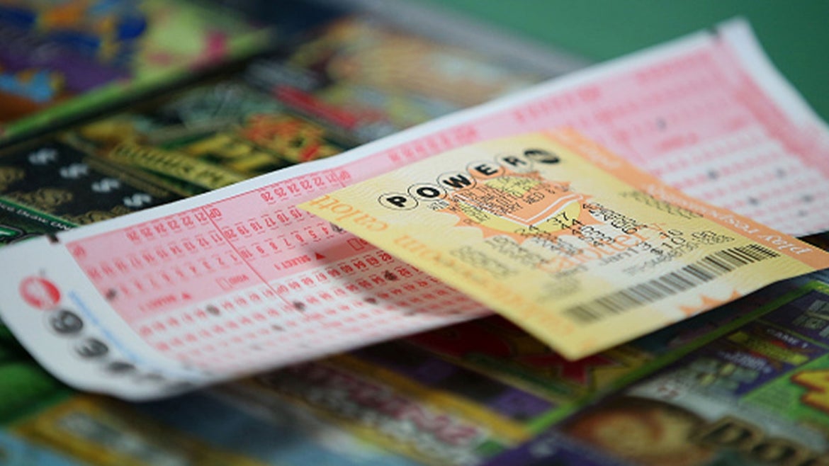 A stock image of a Powerball ticket. 