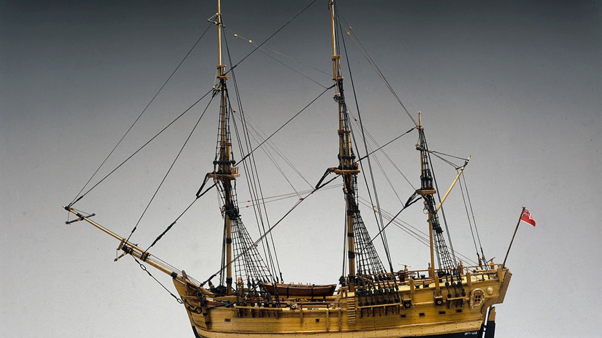 Replica of Captain Cook's Endeavour