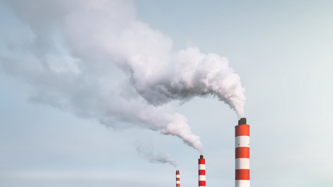 Factories releasing emissions