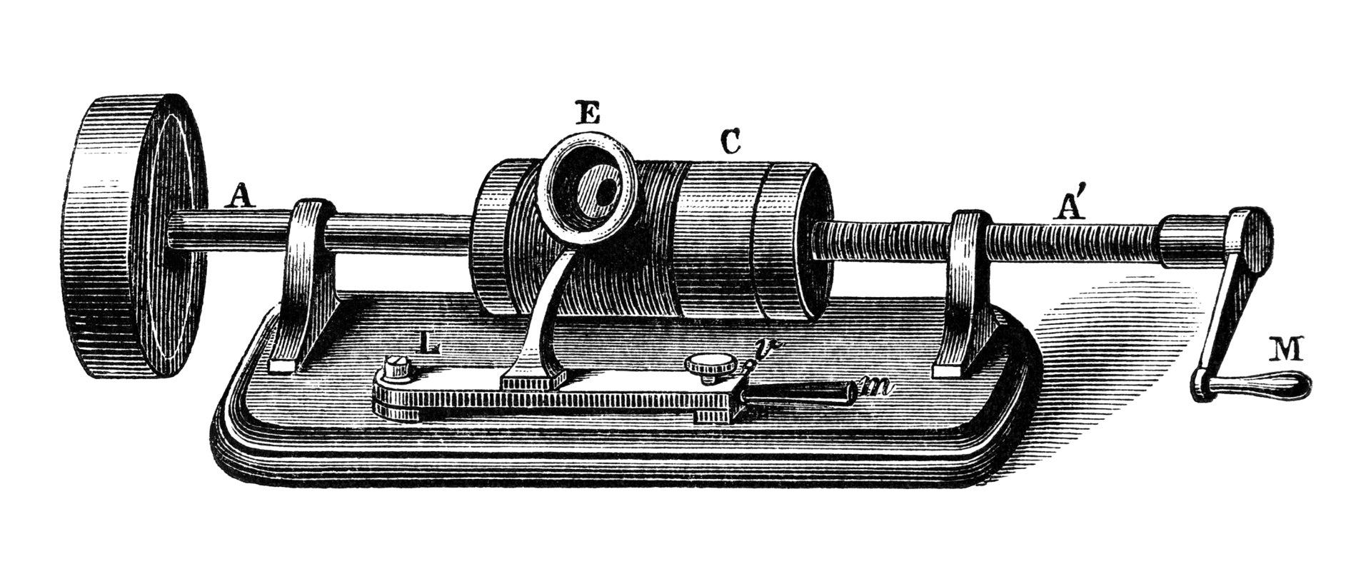 Illustration of Edison phonograph