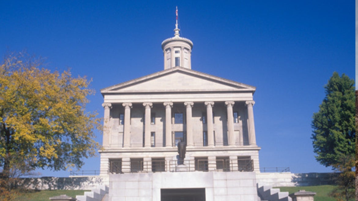 An image of the Tennessee State Capitol.