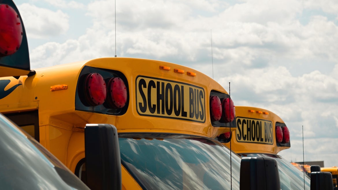 Top of school busses