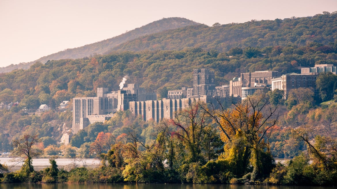 The grounds of United States Military Academy West Point.