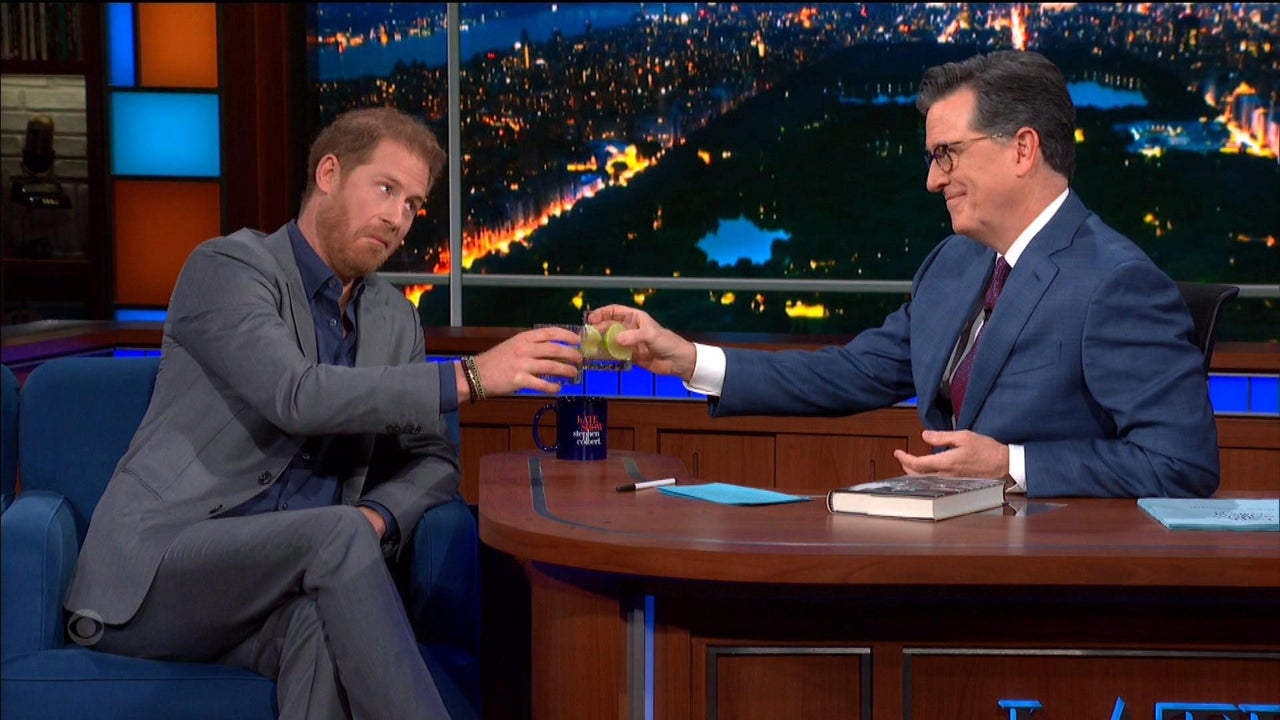 Prince Harry Drinks Tequila With Stephen Colbert Inside Edition